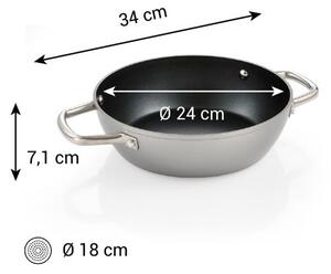 Pánev hluboká GrandCHEF+ ø 24 cm, 2 úchyty