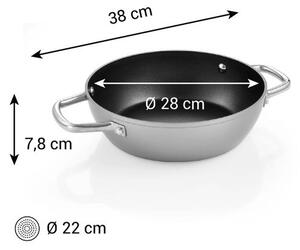 Pánev hluboká GrandCHEF+ ø 28 cm, 2 úchyty