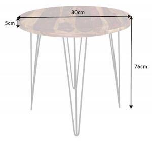 Massive home | Kulatý jídelní stůl z palisandru 80, 120 cm Gabon MH407810 80 cm
