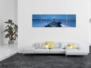 Obraz majáku a moře (170x50 cm)