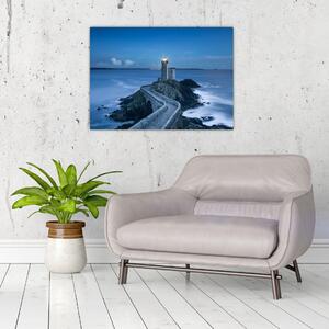 Obraz majáku a moře (70x50 cm)