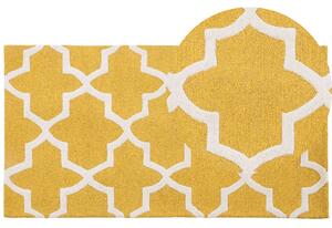 Žlutý bavlněný koberec 80x150 cm SILVAN