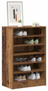 Botník old wood 60 x 35 x 92 cm kompozitní dřevo