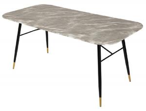 Massive home | Skleněný jídelní stůl, mramorový dekor šedý Gabon MH408470