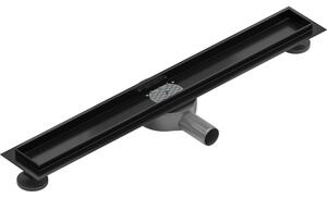 Mexen Flat 360, tělo žlabu s rotačním sifonem 50 cm, černá matná, 1740050