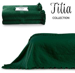 AmeliaHome Přehoz na postel Tilia lahvově zelená Rozměr: 170x210