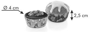 Cukrářské mini košíčky DELÍCIA ø 4 cm, 100 ks, vánoční
