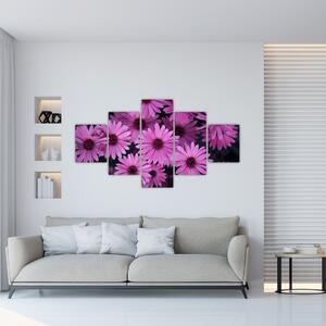 Obraz růžových květů (125x70 cm)