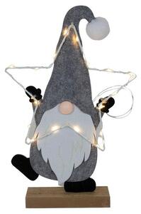 Plstěná figurka 35cm Santa LED světýlka
