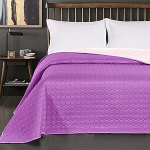 DecoKing Přehoz na postel Salice fialová/purpurová růžová Rozměr: 240x260