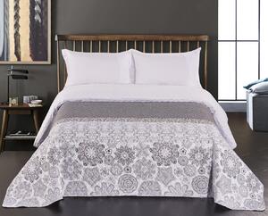 DecoKing Přehoz na postel Alhambra šedá/bílá Rozměr: 170x210