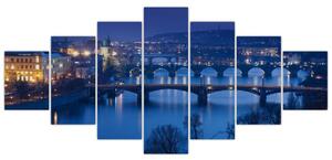 Obraz pražských mostů (210x100 cm)