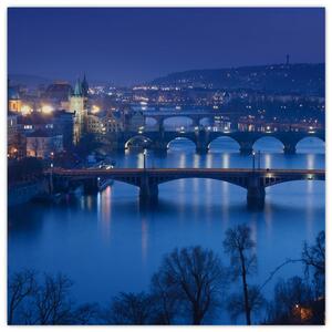 Obraz pražských mostů (30x30 cm)