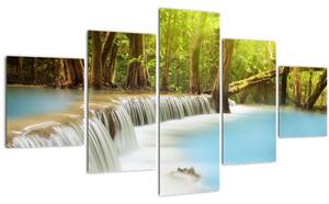 Obraz Huai Mae Kamin vodopádu v lese (125x70 cm)