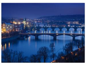Obraz pražských mostů (70x50 cm)