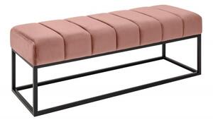 (3658) PETIT BEAUTE čalouněná lavice 110cm starorůžová