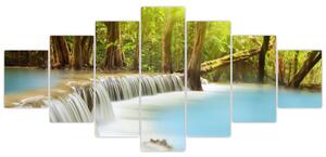 Obraz Huai Mae Kamin vodopádu v lese (210x100 cm)