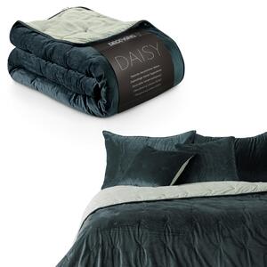 DecoKing Přehoz na postel Daisy tmavě modrá/krémová Rozměr: 170x210