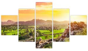 Obraz Hampi údolí v Indii (125x70 cm)