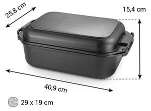 Pekáč s poklopem GrandCHEF 40 x 26 cm
