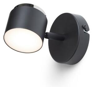 RED - DESIGN RENDL RENDL NOVA I nástěnné svítidlo černá chrom/mléčný akryl 230V LED 4.2W 3000K R14273