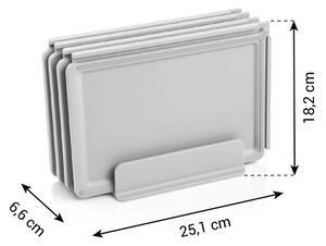 Krájecí desky se stojánkem COMPACT, 4 ks, propojitelné