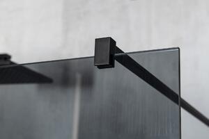 Gelco, VARIO BLACK jednodílná sprchová zástěna pro instalaci ke zdi, matné sklo, 700 mm, GX1470GX1014