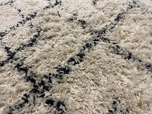 Broste, Bavlněný kusový koberec Janson, 140 x 200 cm | béžová