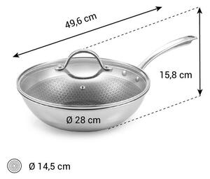 Wok SteelCRAFT s poklicí ø 28 cm