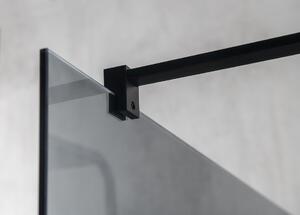 Gelco VARIO BLACK jednodílná sprchová zástěna k instalaci ke stěně, sklo nordic, 800 mm