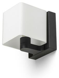 RED - DESIGN RENDL RENDL PHILLY nástěnné svítidlo černá opálové sklo 230V G9 7W R14389
