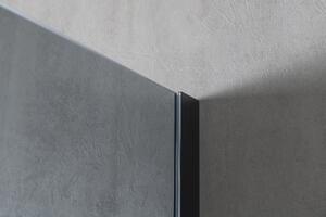 Gelco, VARIO BLACK jednodílná sprchová zástěna pro instalaci ke zdi, kouřové sklo, 1400 mm, GX1314GX1014