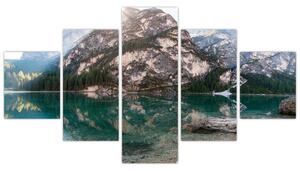 Obraz horského jezera (125x70 cm)