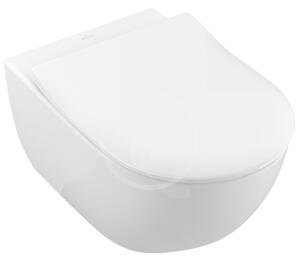 Geberit - Modul pro závěsné WC s tlačítkem Sigma20, bílá/lesklý chrom + Villeroy Boch - WC a sedátko, DirectFlush, SoftClose, CeramicPlus
