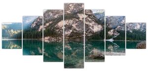 Obraz horského jezera (210x100 cm)