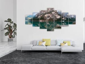 Obraz horského jezera (210x100 cm)