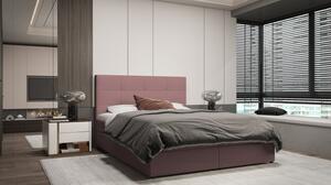 Designová postel MALIKA - 180x200, růžová