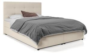 Designová postel MALIKA - 160x200, tmavě béžová
