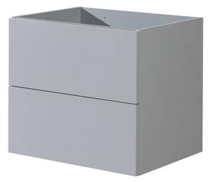 Mereo, Aira, koupelnová skříňka 61 cm, bílá, dub, šedá, CN730S