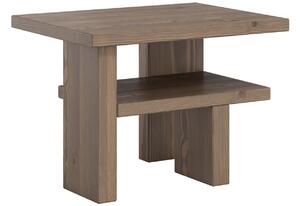 Hnědý dřevěný odkládací stolek Karup Design Japan 45 x 34 cm
