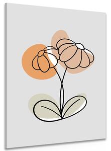 Obraz minimalistický květ No1