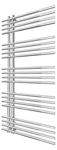 Koupelnový žebříkový radiátor INOX 368W/230V 109x53 cm nerez/lesklý chrom
