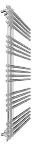 Koupelnový žebříkový radiátor INOX 368W/230V 109x53 cm nerez/lesklý chrom