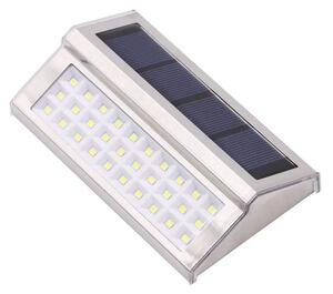Bluegarden Toolight, nástěnná LED solární lampa 4W P60178, stříbrná-šedá, OGR-05687