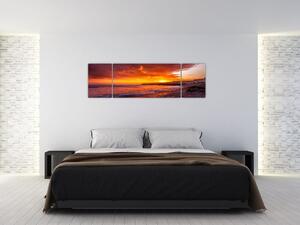 Obraz západu slunce u moře (170x50 cm)