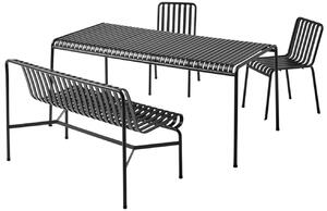 Antracitově šedá kovová zahradní lavice HAY PALISSADE 120 cm