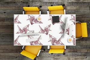 Velká ochranná podložka na stůl Origami ptáci