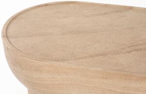 Béžový mramorový konferenční stolek ZUIVER NOBLE 50 x 100 cm