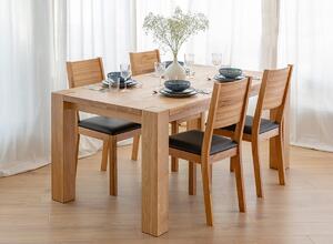 Stará Krása - Own Imports Velký jídelní set z dubového dřeva 200x100x76 + 8x židle