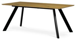 Jídelní stůl 180x90 cm HT-723 OAK dub / černé nohy